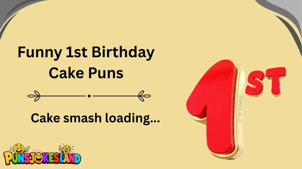 Funny 1st Birthday Cake Puns