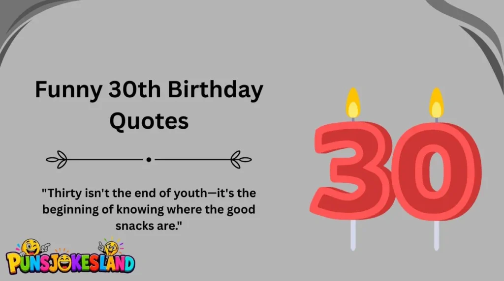 Funny 30th Birthday Quotes
