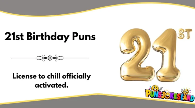 21st Birthday Puns