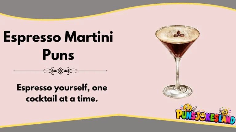 Espresso Martini Puns